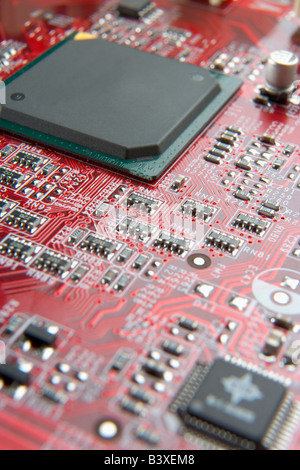 Computer Mother Board Stock Photo