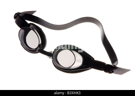 Swim goggles on white Stock Photo
