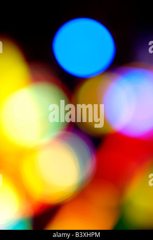 Abstract fairground lights Stock Photo