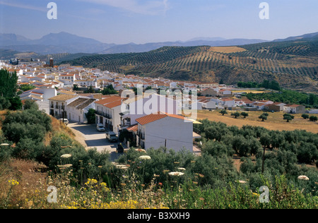 Town of Villanueva del Tapia Sierra de Gibalto Andalusia Spain Stock Photo