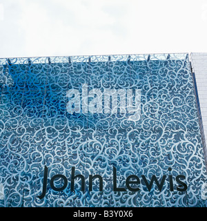 Exterior facade of John Lewis department store in the Highcross centre in Leicester designed by Foreign Office Architects Stock Photo