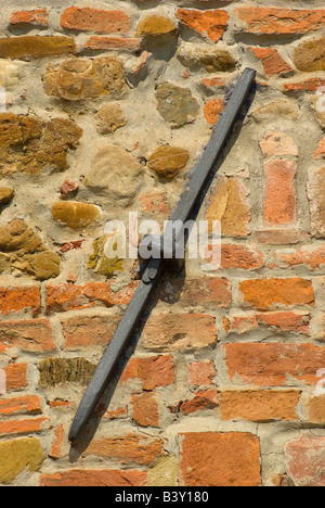Detail on a facade on a house in tuscany, italy Stock Photo