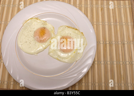 Fried Eggs Stock Photo