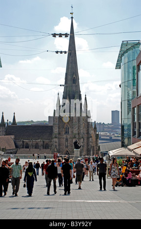Birmingham Bullring Church Stock Photo