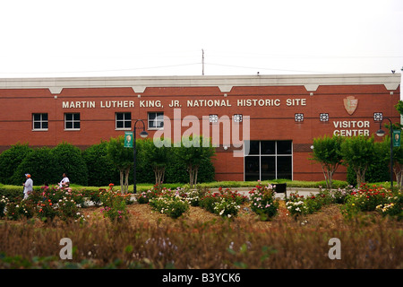 North America, USA, Georgia, Atlanta.  The Martin Luther King, Jr National Historic Site Visitor Center Stock Photo
