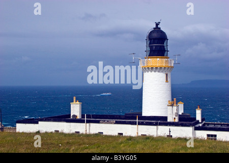 Dunnet Head Lighthouse Sutherland Scotland Great Britain UK 2008 British mainlands most northerly point Stock Photo