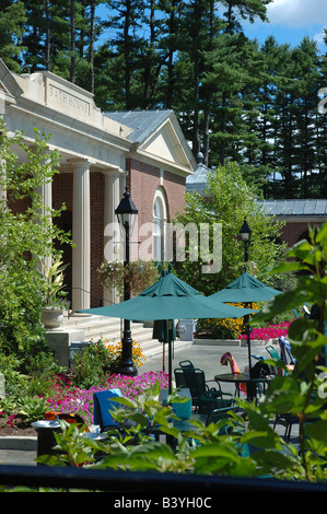 U.S.A., New York, Saratoga Springs, Saratoga Spa State park, bath house, pool Stock Photo