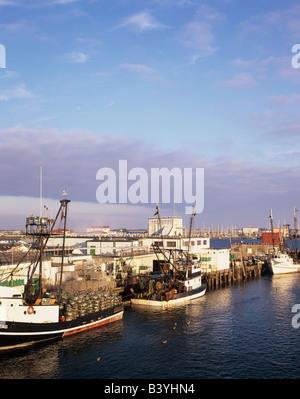 Stack of crab pots for crabbing, Charleston Marina, Oregon Stock