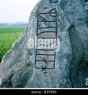 aeon / prehistory, runes, rune stone of Rök, longest rune inscription ...