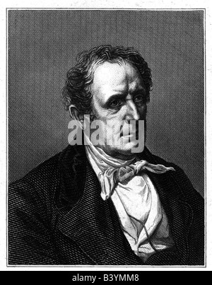 Cooper, James Fenimore, 15.9.1789 - 14.9.1851, American author / writer, portrait, steel engraving, 19th century, , Artist's Copyright has not to be cleared Stock Photo