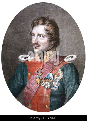 Louis I, 25.8.1786 - 29.2.1868, King of Bavaria 16.2.1825 - 20.3.1848, portrait, lithograph, circa 1835, , Stock Photo
