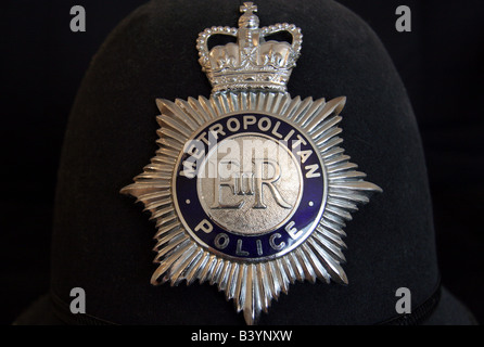 London Metropolitan Police Bobby Helmet Stock Photo - Alamy