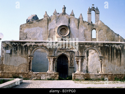 geography / travel, Italy, Sicily, Syracus, churches, San Giovanni alle Catacombe, exterior view, Europe, Greek colony, catacomb Stock Photo
