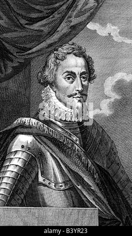 Maurice of Nassau, 13.11.1567 - 23.4.1625, Stadtholder of the Netherlands 1590 - 1625, half length, copper engraving by Johann Blaschke (1770 - 1833), , Artist's Copyright has not to be cleared Stock Photo