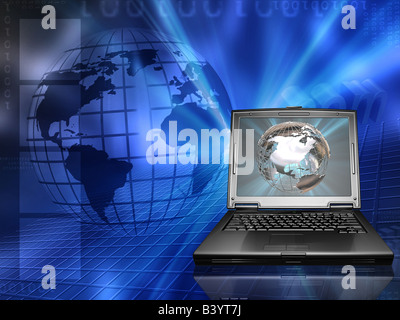 Conceptual image depicting global business Stock Photo