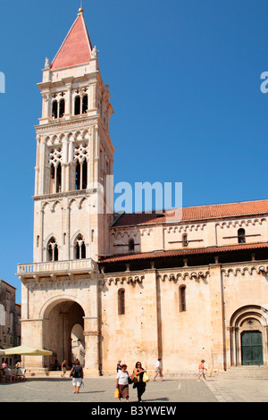 Cathedral St. Lovro in the old town of Trogir, Republic of Croatia, Eastern Europe Stock Photo