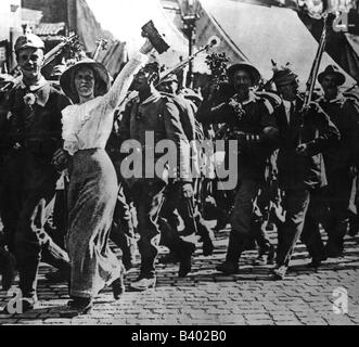 Germany Mobilization German mobilisation WWI Stock Photo - Alamy