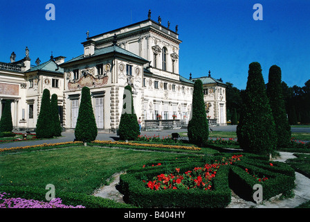 geography / travel, Poland, Warsaw, buildings, architecture, Wilanow palace, built 1681 - 1694, by Agostino Locci (1601 - 1660), Stock Photo