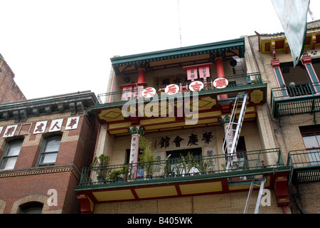 A building in Chinatown, San Francisco, California Stock Photo