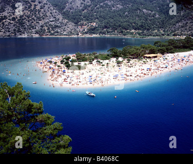 geography / travel, Turkey, beaches, Fethiye, lagoon Oelu Deniz, tourism, holiday, holidays, vacation, travel, holiday, holidays Stock Photo