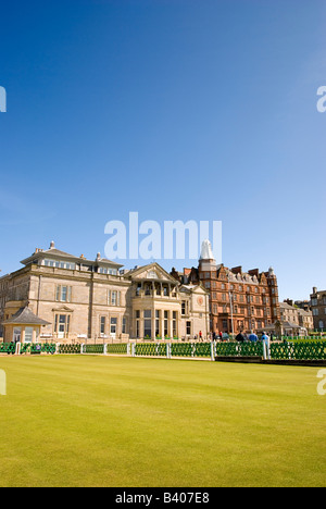 The world famous Old Course Clubhouse at St Andrews, Scotland Stock Photo