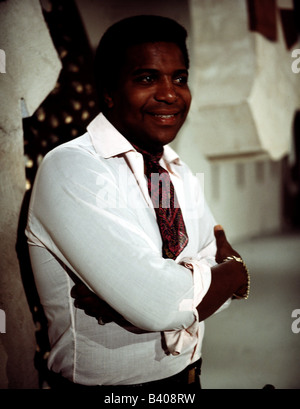 Blanco, Roberto, * 7.6.1937, German singer of Cuban origin, half length, in TV show, 1970s, Stock Photo