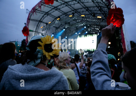 Big Chill Festival Eastnor Castle Deer Park Herefordshire 2008 Stock Photo