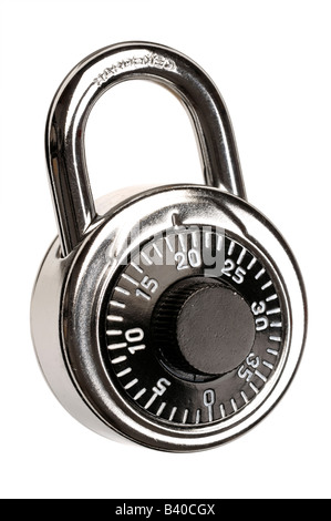 Combination padlock Stock Photo