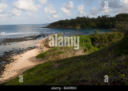 Papaa Bay Kauai Hawaii Stock Photo