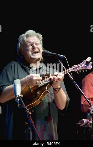 Country and bluegrass artist Ricky Skaggs in concert, August 31, 2008,  at the Columbia County Fair, Chatham, NY, US Stock Photo