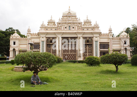 The Jagan Mohan Palace in Mysore, India. Stock Photo