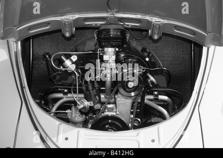 Volkswagen Beetle 1200 of 1958. 1192cc.  car auto classic engine Stock Photo