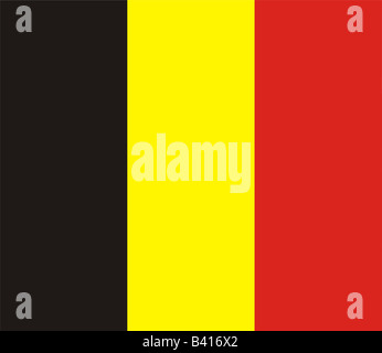 national flag of belgium Stock Photo