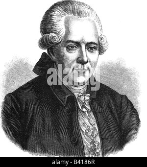 Lichtenberg, Georg Christoph, 1.6.1742 - 24.2.1799, German physicist, portrait, engraving by J.C. Krüger, 19th century, Artist's Copyright has not to be cleared Stock Photo