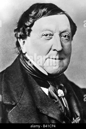 Rossini, Gioacchino Antonio, 29.2.1792 - 13.11.1868, Italian Composer, portrait, 19th century, Stock Photo