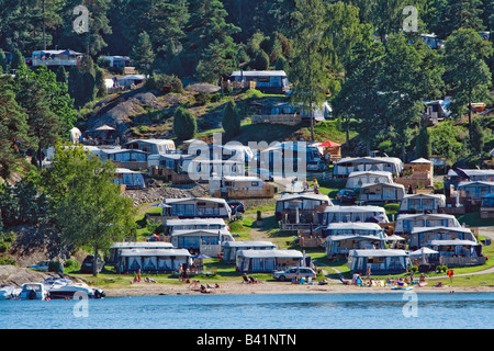 SWEDEN BOHUSLÄN STRÖMSTAD CAMPING Stock Photo