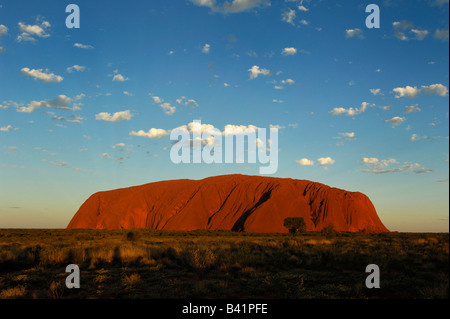 Ayers Rock at sunset Kata Tjuta National Park Northern Territory Australia Stock Photo