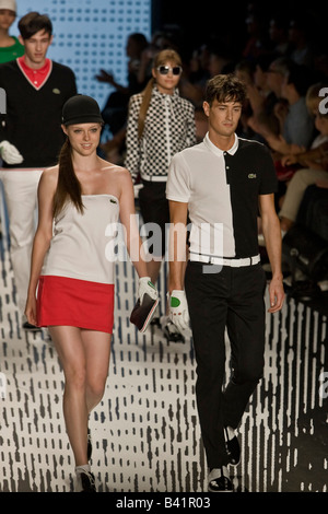 Lacoste presents Spring &  Summer 2009 Mens and Womens collection. Stock Photo