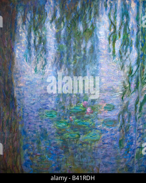 Water-lilies Nympheas series painted by Claude Monet, Musee