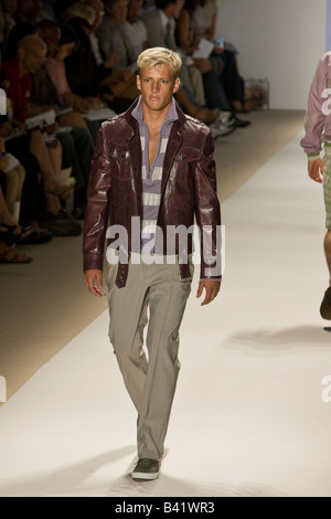 Perry Ellis presents Spring &  Summer 2009 Mens ready to wear collection. Stock Photo