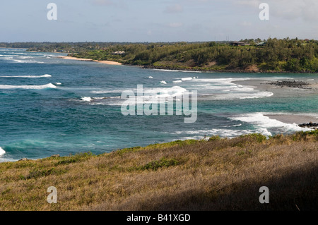 Papaa Bay Kauai Hawaii Stock Photo