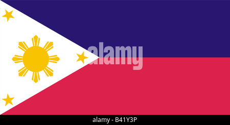 philippines national flag Stock Photo