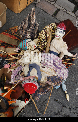 hand puppets at Lille Braderie France Stock Photo