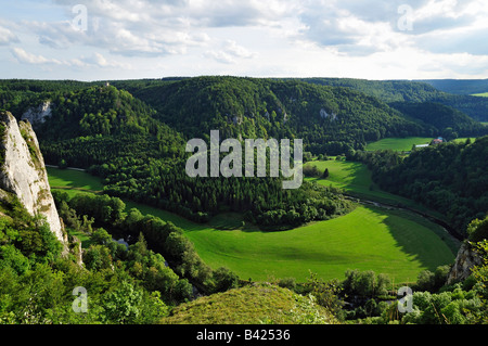 Donautal (Danube valley), Naturpark (natural park) Obere Donau, Schwäbische Alb, Donaubergland, Baden-Württemberg, Germany