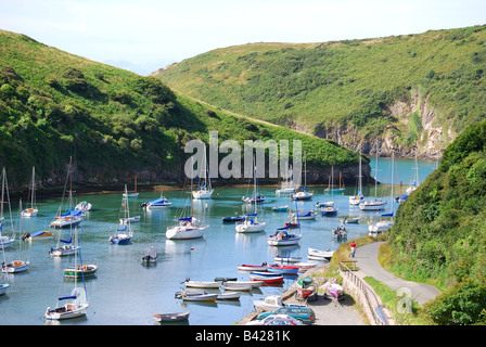 Harbour view, St Bride's Bay, Solva, Pembrokeshire, Wales, United Kingdom Stock Photo