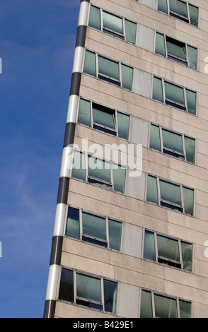 Modern Schild Shield Annex to the Gasometer B Building in Simmering Vienna Austria Stock Photo