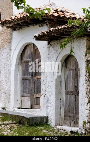 Old part of the Kruja town, Albania. Stock Photo