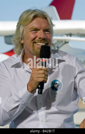 Sir Richard Branson Virgin Galactic White Knight Two Rollout Stock Photo