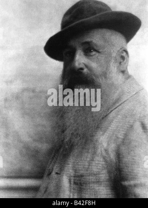 Monet, Claude, 14.2.1840 - 6.12.1926, French painter, portrait, 1921,  , Stock Photo