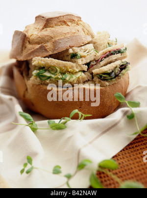 Fancy sandwiches Stock Photo